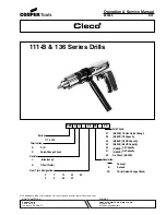 Cooper Tools CLECO 111-B Series Operation & Service Manual preview