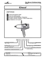 Cooper Tools Cleco 250PTHF226 Operating Instructions Manual preview