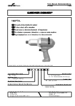 Cooper Tools GARDNER-DENVER 160PTH Series Parts Manual preview