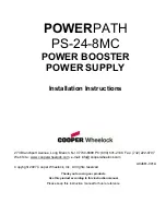 Cooper Wheelock POWERPATH PS-24-8MC Installation Instructions Manual preview