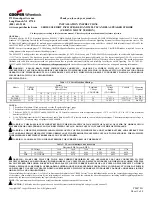 Предварительный просмотр 1 страницы Cooper Wheelock S8-70/25 Installation Instructions