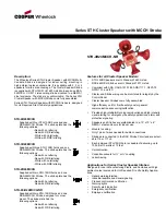 Preview for 1 page of Cooper Wheelock STH-4R24MCCH-NR Specification