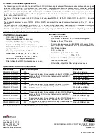 Preview for 2 page of Cooper Wheelock STH-4R24MCCH-NR Specification