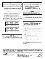 Предварительный просмотр 2 страницы Cooper Crouse-Hinds WSQ Series Installation & Maintenance Information