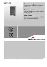 Cooper GHG 635 Operating Instructions Manual preview