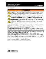 Cooper iLumin Plus TSE55-B Installation Instructions preview