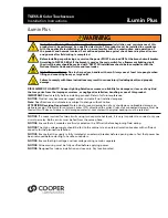 Предварительный просмотр 1 страницы Cooper iLumin Plus TSE55-B Installation Instructions