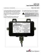 Preview for 1 page of Cooper LCR 6200 Instructional Leaflet