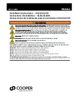 Cooper Metalux SLES Installation Instructions Manual preview