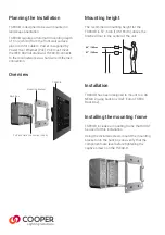 Preview for 2 page of Cooper TSE80-B Installation Manual