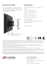 Preview for 4 page of Cooper TSE80-B Installation Manual