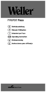 Cooper Weller PYROPEN Piezo Operating Instruction preview