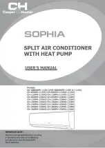 Cooper&Hunter SOPHIA CH-09SPH-115VI User Manual preview