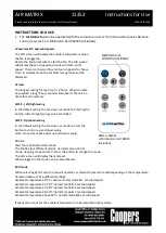 Preview for 3 page of Coopers of Stortford AIR MATRIX Instructions For Use