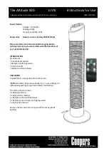 Preview for 1 page of Coopers of Stortford Altitude 500 Instructions For Use Manual