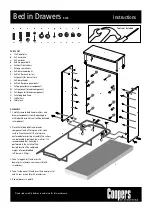 Coopers of Stortford Bed in Drawers 8228 Instructions предпросмотр