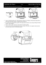 Preview for 6 page of Coopers of Stortford Cyclone Air Oven Instructions For Use Manual