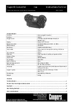 Preview for 1 page of Coopers of Stortford F880 Instructions For Use Manual