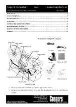 Preview for 2 page of Coopers of Stortford F880 Instructions For Use Manual