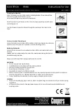 Preview for 3 page of Coopers of Stortford F948 Instructions For Use