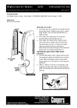 Preview for 1 page of Coopers of Stortford G255 Instructions For Use