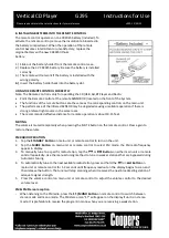 Preview for 7 page of Coopers of Stortford G295 Instructions For Use Manual