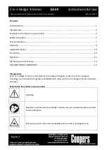 Preview for 2 page of Coopers of Stortford G339 Instructions For Use Manual