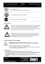 Preview for 3 page of Coopers of Stortford G339 Instructions For Use Manual