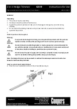 Preview for 8 page of Coopers of Stortford G339 Instructions For Use Manual