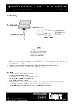 Preview for 2 page of Coopers of Stortford G356 Instructions For Use