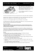 Preview for 15 page of Coopers of Stortford G543 Instructions For Use Manual