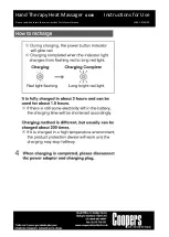 Preview for 7 page of Coopers of Stortford G608 Instructions For Use Manual