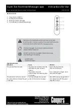 Preview for 3 page of Coopers of Stortford G609 Instructions For Use