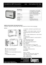 Coopers of Stortford G725 Instructions For Use preview