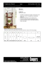 Preview for 1 page of Coopers of Stortford H145 Instructions For Use