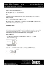 Preview for 18 page of Coopers of Stortford H790 Instructions For Use Manual