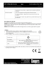 Preview for 4 page of Coopers of Stortford H804 Instructions For Use