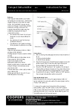 Preview for 1 page of Coopers of Stortford J024 Instructions For Use