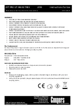 Preview for 2 page of Coopers of Stortford J055 Instructions For Use Manual