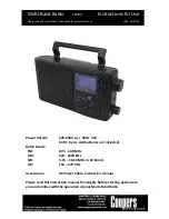 Coopers of Stortford Multi Band Radio Instructions For Use Manual preview