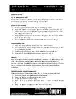 Preview for 3 page of Coopers of Stortford Multi Band Radio Instructions For Use Manual