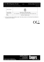 Preview for 2 page of Coopers of Stortford S/3 Instructions For Use