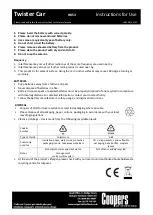 Preview for 3 page of Coopers of Stortford Twister Car Instructions For Use