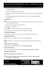 Preview for 12 page of Coopers of Stortford Victor Tools H062 Instructions For Use Manual