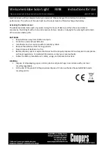 Preview for 2 page of Coopers of Stortford Welcome Globe Solar Light Instructions For Use