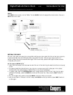 Preview for 4 page of Coopers 10477 Instructions For Use Manual