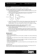 Preview for 3 page of Coopers 10566 Instructions For Use