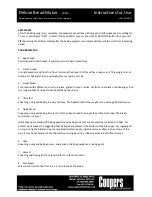 Preview for 5 page of Coopers 10967 Instructions For Use Manual