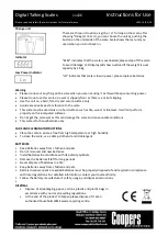 Preview for 2 page of Coopers 11126 Instructions For Use