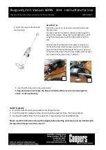 Preview for 3 page of Coopers Clarsen Burgundy Instructions For Use Manual